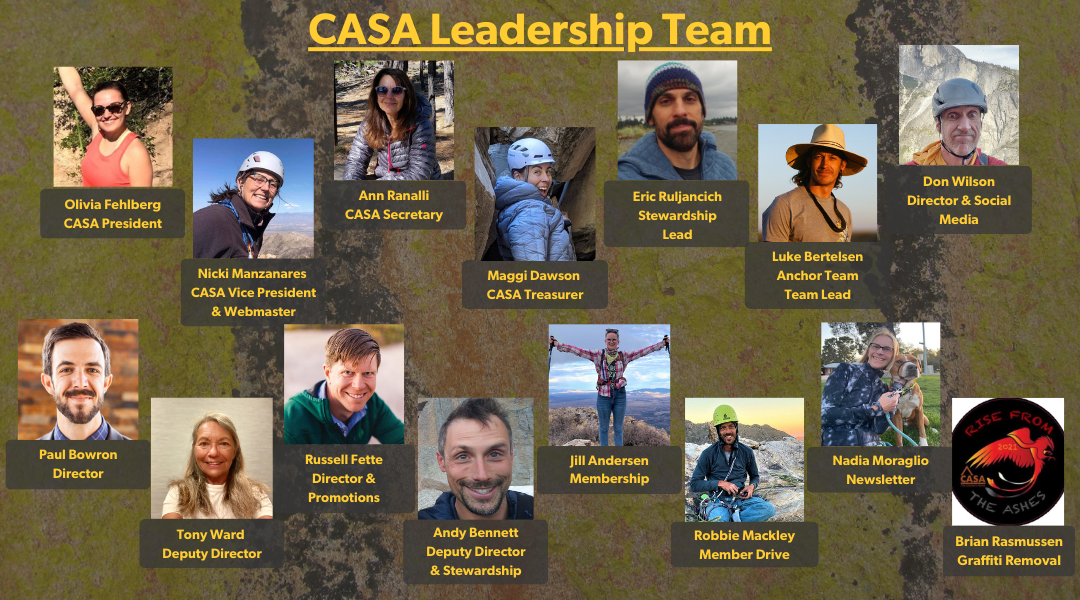 Photos and names of CASA Leadership Team - click for more details