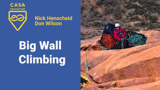 Ed Series - October 2022 - Big Wall Climbing - photo of climber on portaledge